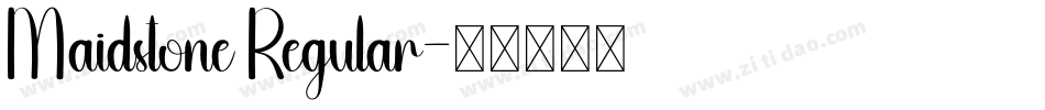 Maidstone Regular字体转换